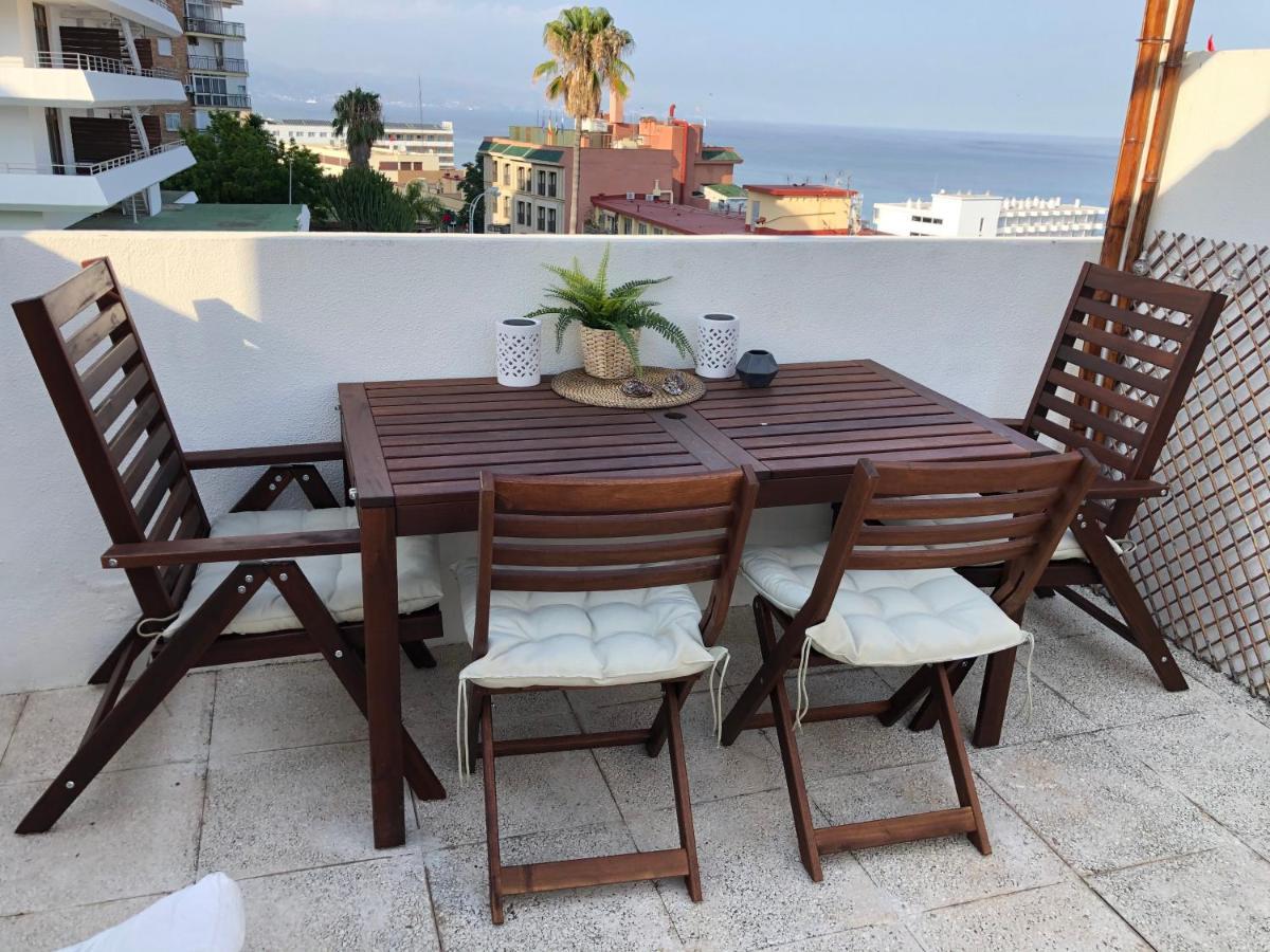 El Cortijuelo. Magnificent Triplex Terraced House With Rooftop Of 18M2, Overlooking The Sea. Parking Torremolinos Luaran gambar